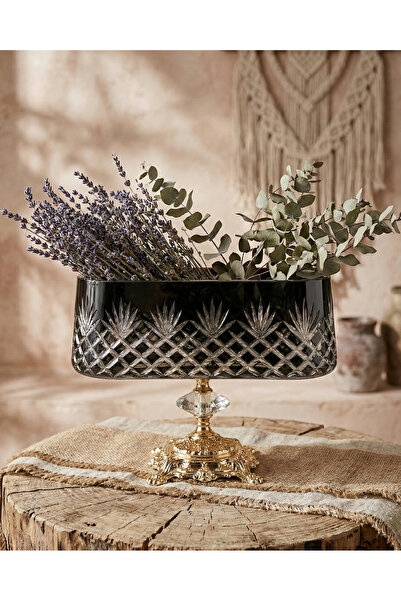 AKDEN STORE Cut-Out Decor Handmade Glass Gondola Bowl – Fruit Bowl & Serving ...