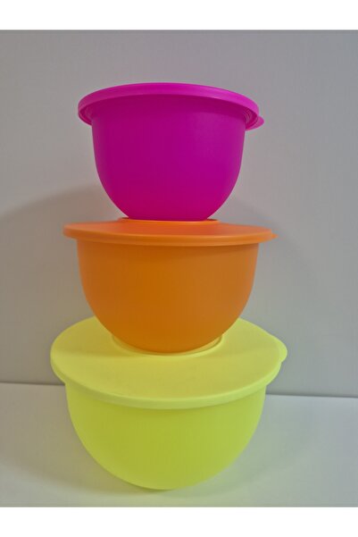 Tupperware Eco Set of 3 = Eco Storage Container 4.3 Lt + 2.1 Lt + 1 Lt
