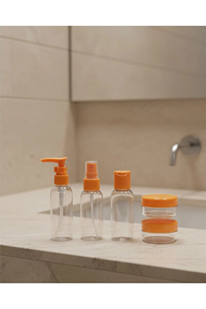 shopwave مجموعة زجاجات سفر سعة 30 مل مكونة من 5 قطع، منظم مستحضرات تجميل مكون...