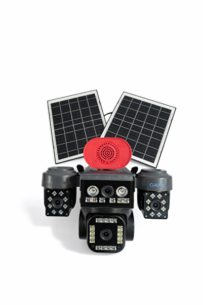 O-KAM PRO Okam 337 Premium 4G Kamera Set – 1 PTZ + 3 Manuel, AOV Modu + Çakar...