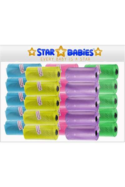STAR BABiES حقيبة معطرة، 22 × 32 سم، Bwppg، عبوة من 375 قطعة