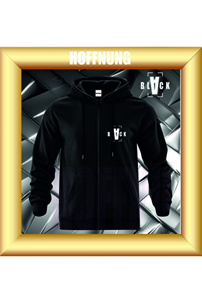 HOFFNUNG Unisex Cotton Lu Oversized Back Hoffning Printed Hooded Collar Comfo...