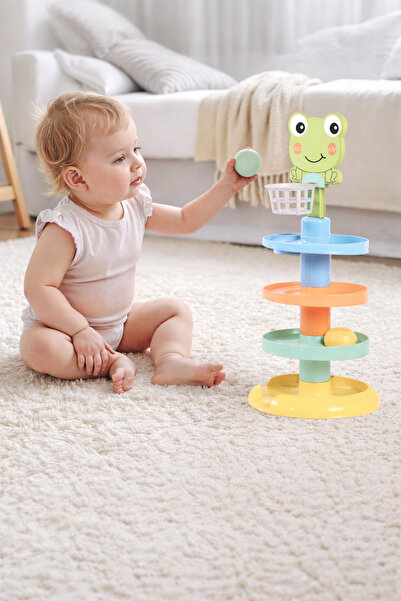 a v d a Basketbol Potalı Kurbağa Top Yuvarlama Kulesi Oyunu Top Atma Düşürme ...