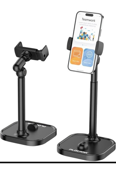 PLOKAMA Adjustable 360° Rotating Phone Stand, Tabletop Holder for Smartphones...