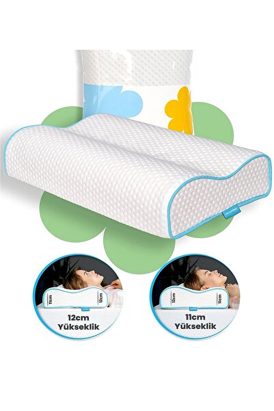 DAMIEN ortopedic Visco pernă 60x40x14-12 cm – Spumă cu memorie cu suport medi...