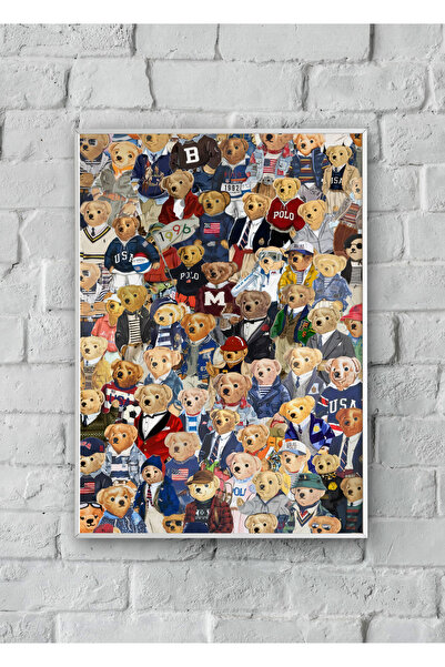 LAUBE HOME "Polo Bears" Poster Tablo