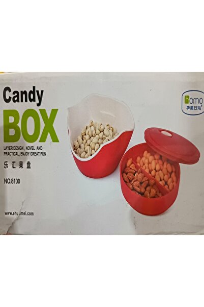 Homio CANDY BOX Nut Container with Lid and Bottom Shell Pocket Multicolor