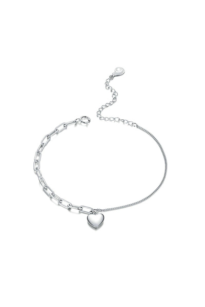 SPARKLES Heart Bracelet 925 Silver