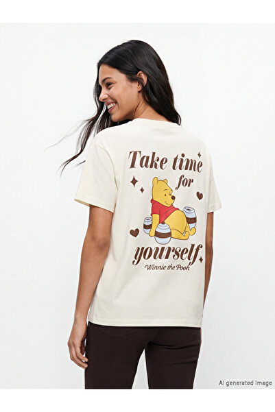 LC Waikiki Crew Neck Winnie the Pooh Printed Women's T-Shirt