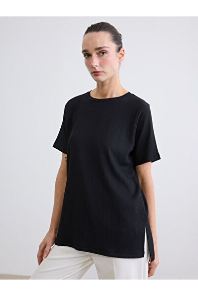 LC Waikiki تي شيرت I Zero Roba Yaka قماش مجدّل للسيدات من Freezen Store