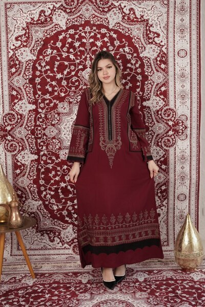 AFandina Fully embroidered women's jalabiya – your choice for refined taste S...