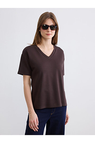 LC Waikiki V-Neck Soft Touch Women's T-Shirt