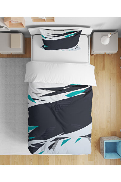 Home Colorful Modern Patterned 3D Digital Print Pcs Single Young Men's Bed Sh...