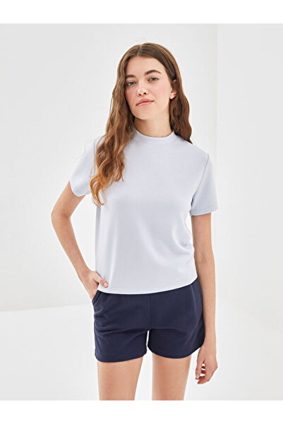 LC Waikiki Women's Stand Collar T-Shirt