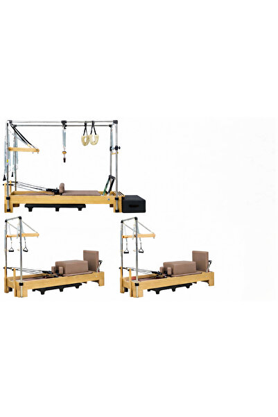 RN Combo Cadillac ve 2 Adet Tower Reformer Stüdyo Paket Vizon Renk 1. Sınıf K...