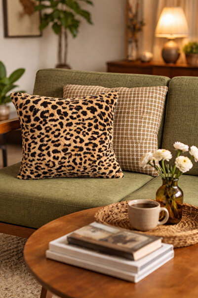 luvroshe Masal Home Leopard Cushion