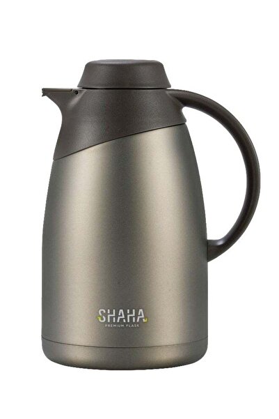 SHAHA Stainless Steel Vacuum Flask With Filter 1.4L Metallic Grey
