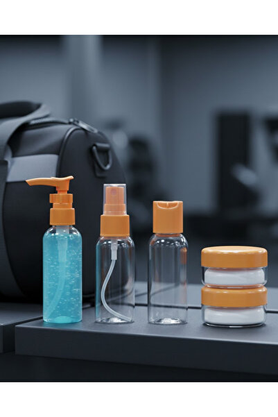 doremodam Compact 5-Piece Travel Cosmetic Bottle Set Leak-Proof - Lisinya