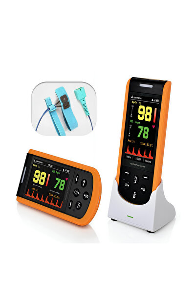 HandHeld جهاز قياس أكسجين النبض المحمول (هاند هيلد) للمواليد - مع حساس ناعم و...