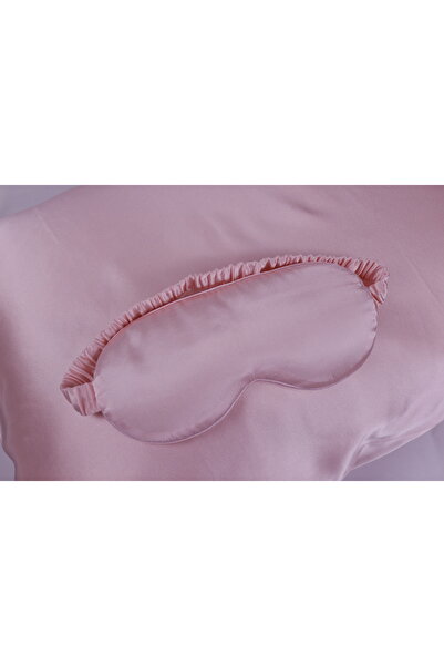 NOMAH غطاء العين باللون الوردي من الحرير الطبيعي 100%