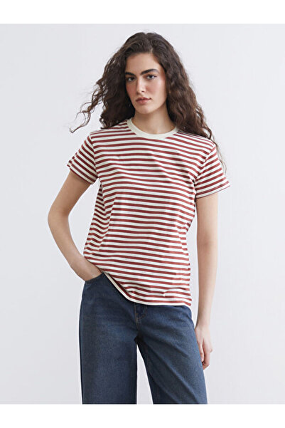 LC Waikiki Crew Neck Striped Women's T-Shirt
