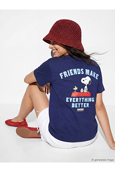 LC Waikiki Crew Neck Snoopy Printed Women's T-Shirt