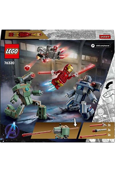 Generic LEGO Iron Man War Machine vs Hammer Drones - set of 204 pieces