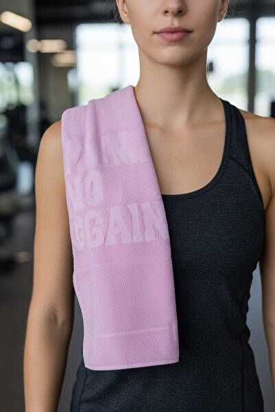SAVESSA SPOR HAVLUSU-40X100 CM-YUMUŞAK DOKULU-KADIN-FITNESS-PİLATES-YOGA-PEMB...
