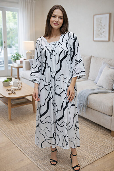 BATRINA STYLE Floral print jalabiya, cool TikTok fabric