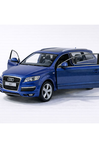 shop Audi Q7 1:32 Ölçek Metal Model Araba – Açılır Kapılı Mavi SUV