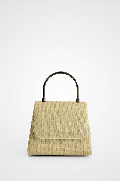 Yuka Atelier Twin Metal Strappy Mini Evening Dress Bag