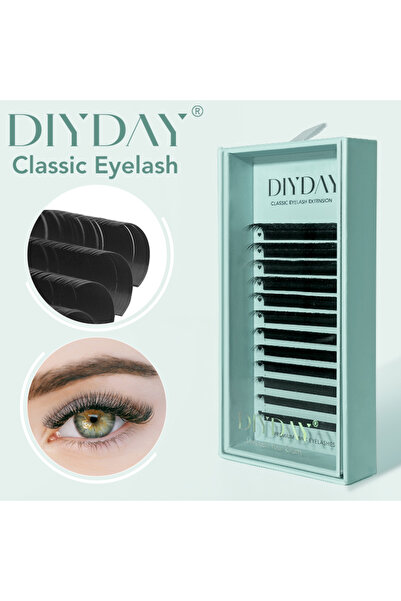 Choice48 12 مم 0.07 مم CC DIYDAY 16 صف من رموش المنك الطبيعية الفردية B C CC ...