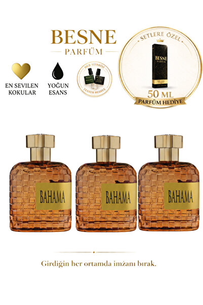 besneparfum Besne Bahama 3 ‘lü Parfüm Set
