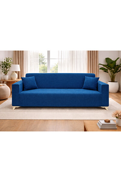 Akbal Home İtalyan Nubuk 3lü Klasik Koltuk Örtüsü Lastikli Tüm Giydirme +2 Ad...