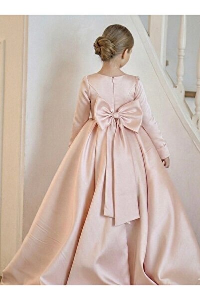 AseLKidsBoutique Дългоръкавна рокля за момичета за абитуриентски балове и сва...