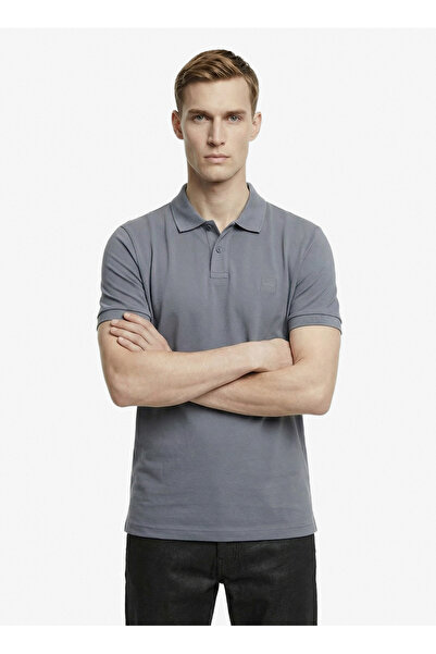 BOSS Desenli Gri Erkek Polo T-Shirt Passenger