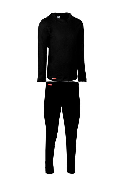 BSM Boys' thermal pajama set, black color (thermal velvet)