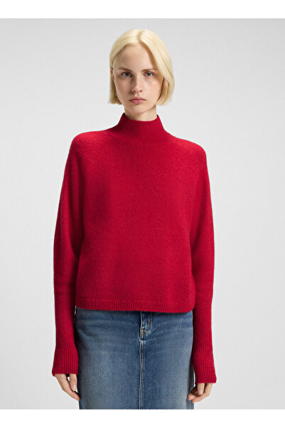 HUGO Balıkçı Yaka Standart Kırmızı Kadın Kazak 50548251