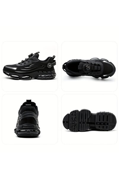 LAYAN Black Easy-On Shift Sneakers for Packing Stations, Repair Corners and F...