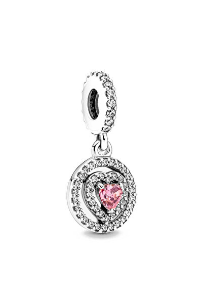 Choice13 P1057 2025 Hot selling 925 Silver Pink Bird Moon Pendant Suitable fo...