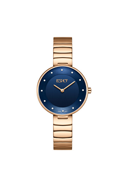 ECSTACY Women's Analog Blue Dial Watch - E25504-RBKN