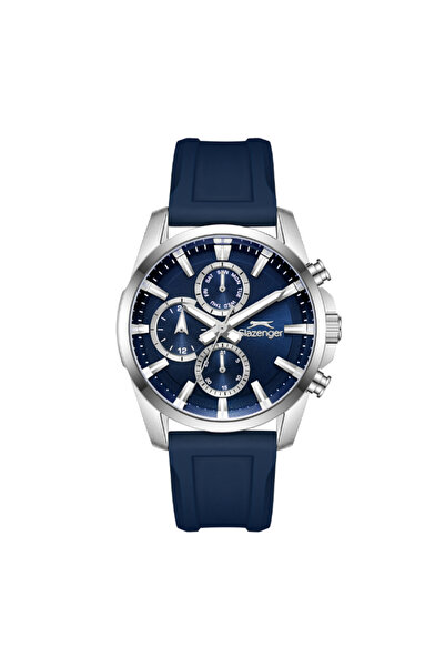 Slazenger Men's Multi Function Dark Blue Dial Watch - SL.9.2523.2.02