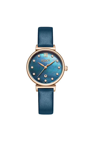 ECSTACY Women's Analog MOP Blue Dial Watch - E25507-RLNMN