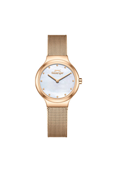 Slazenger ساعة نسائية تناظرية بمينا أبيض من عرق اللؤلؤ - SL.9.2587.3.420