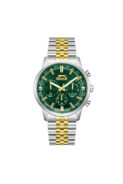 Slazenger Men's Multi Function Dark Green Dial Watch - SL.9.2453.2.04