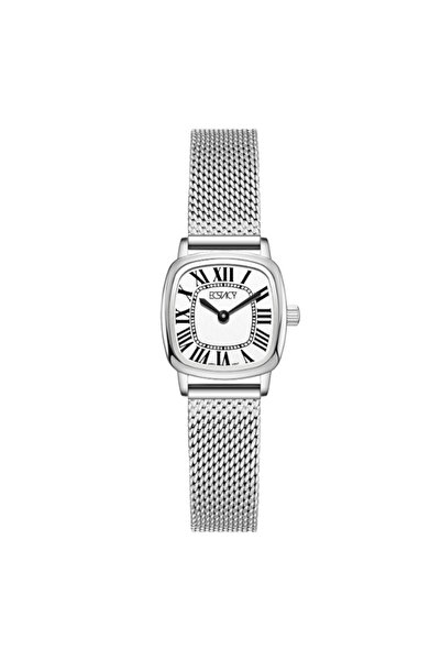 ECSTACY Women's Analog White Dial Watch - E25502-SMSW