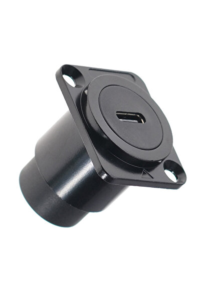 Choice TYPE C Black B 1 PCS Metal Panel Mount USB Type-C Connectors, Round & ...