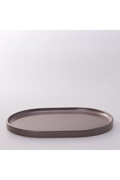 Selim Victoria Oval Tray Large Taupe