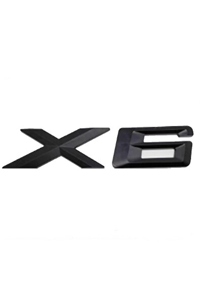 BMW X6 Rear Trunk Emblem, Matte Black
