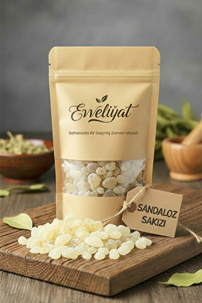 Evveliyat Sandaloz Sakızı, Katkısız ve Doğal Sakız Reçinesi, 100g